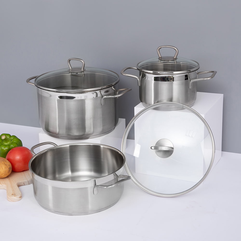 Ensemble de marmites de cuisine 16 cm en acier inoxydable camping petit déjeuner pots pour cuisine pot de lait marmites JY-1610ST