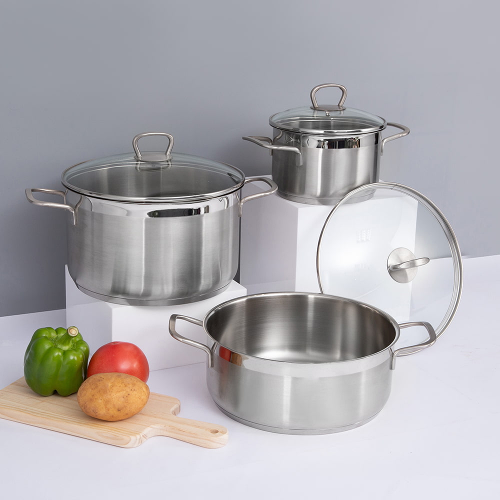 Ensemble de marmites de cuisine 16 cm en acier inoxydable camping petit déjeuner pots pour cuisine pot de lait marmites JY-1610ST