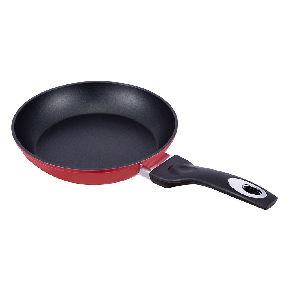 Essentiels de cuisine ustensiles de cuisine rouge noir antiadhésif friture en aluminium mini poêle à frire oeuf JY-RF29-1-2042