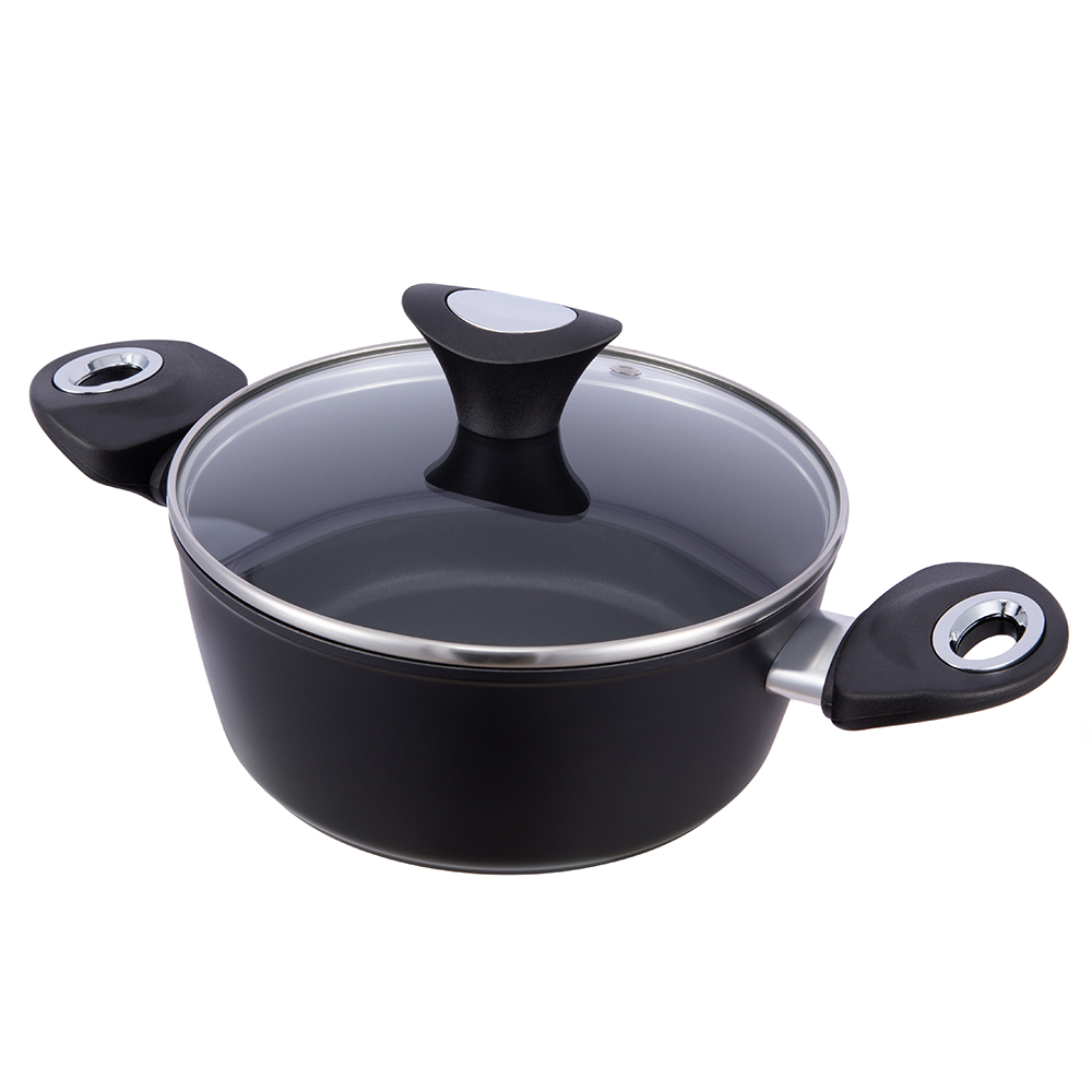 Ensembles de batterie de cuisine sur mesure marmite antiadhésive de 12 pintes JY-BF29-1-24105